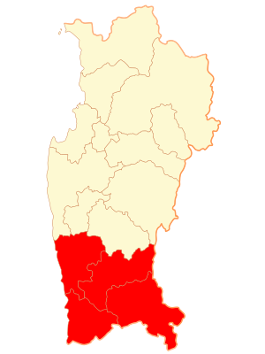 Провинция Чоапа на карте