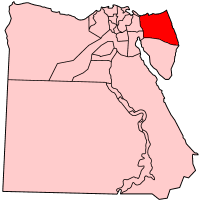 Северный Синай на карте