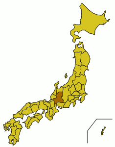 Расположение префектуры Гифу