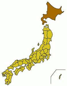 Расположение префектуры Хоккайдо