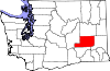 Округ Адамс на карте штата.