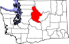 Округ Челэн на карте штата.