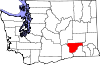 Округ Франклин на карте штата.