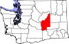 Округ Грант на карте штата.