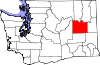 Округ Линкольн на карте штата.