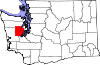 Округ Мейсон на карте штата.