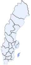 Расположение лена Готланд в Швеции