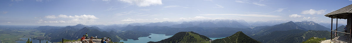 Панорама Альп в Баварии