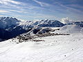 Alpe d'Huez resort seen from Mine de l'Herpie winter 2009.JPG