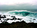 Costa dos Biscoitos, zona das piscinas naturais em dia de tempestade. Ilha Terceira, Açores, Portugal.jpg