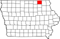 Округ Говард на карте штата.