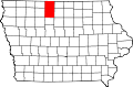 Округ Кошут на карте штата.