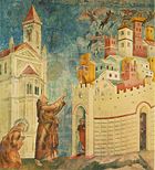 Giotto - Legend of St Francis - -10- - Exorcism of the Demons at Arezzo.jpg
