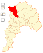Коммуна Ла-Лигуа на карте области Вальпараисо