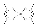 Scheme 1. Structure of copper(II) acetylacetonate