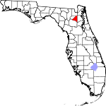 Округ Брэдфорд на карте штата.