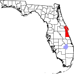 Округ Бревэрд на карте штата.