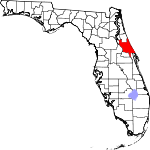 Округ Волуси на карте штата.