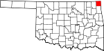 Округ Оттава на карте штата.