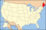 Мэн на карте США