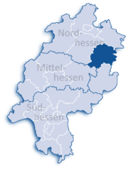 Херсфельд-Ротенбург (район) на карте