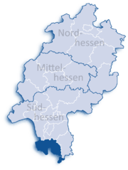 Бергштрасе (район) на карте