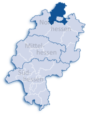 Кассель (район) на карте