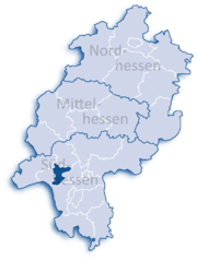 Майн-Таунус (район) на карте