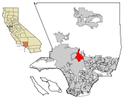 LA County Incorporated Areas Glendale highlighted.svg