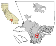 LA County Incorporated Areas Lynwood highlighted.svg