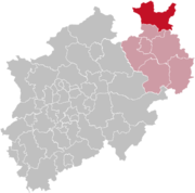 Минден-Люббекке (район) на карте