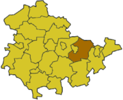 Заале-Хольцланд (район) на карте