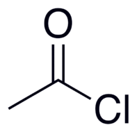 Ацетилхлорид: химическая формула