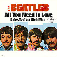 Обложка сингла «All You Need Is Love» («The Beatles», 1967)