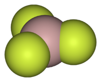 Трифторид алюминия: вид молекулы