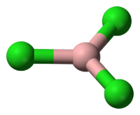 Трихлорид бора: вид молекулы