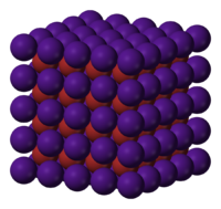Бромид цезия: вид молекулы
