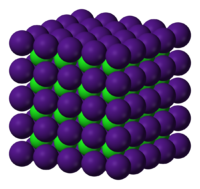 Хлорид цезия: вид молекулы