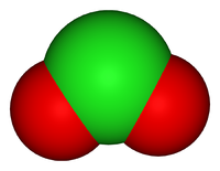 Оксид хлора(IV): вид молекулы