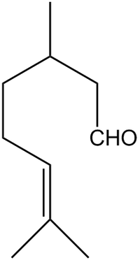 Цитронеллаль: химическая формула
