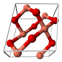 Оксид меди(II): вид молекулы