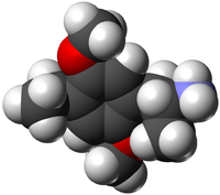 2,5-диметокси-4-этиламфетамин: вид молекулы