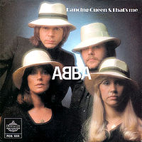 Обложка сингла «Dancing Queen» (ABBA, 1976)