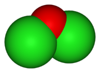 Оксид хлора(I): вид молекулы
