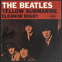 Обложка сингла «Yellow Submarine» (The Beatles, 1966)