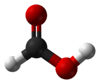 Муравьиная кислота: вид молекулы
