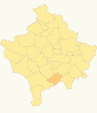 Община Штрпце на карте