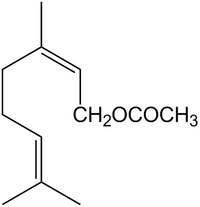 Геранилацетат: химическая формула