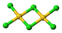 Хлорид золота(III): вид молекулы