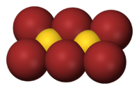 Бромид золота(III): вид молекулы